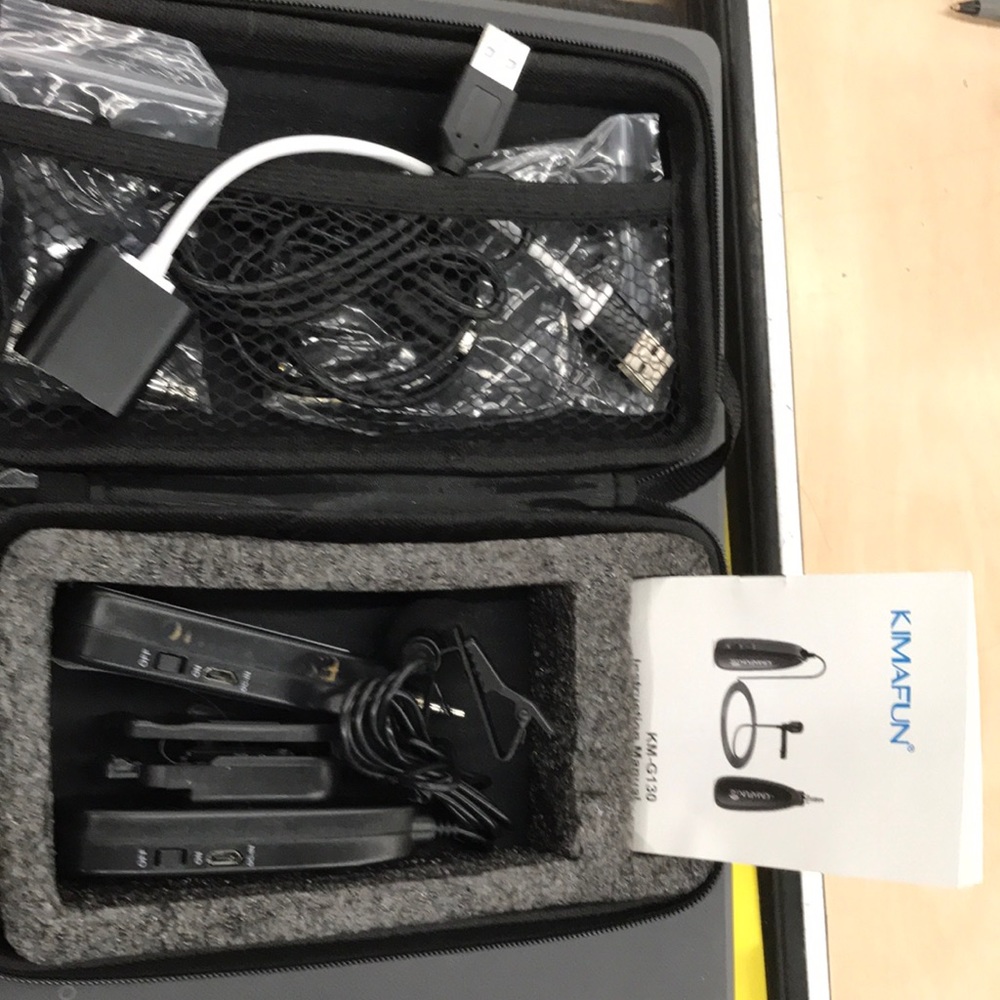 Kimafun 🎤 2.4 G wireless lavalier microphone, G130